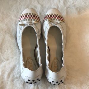 White ballet flat shoes!